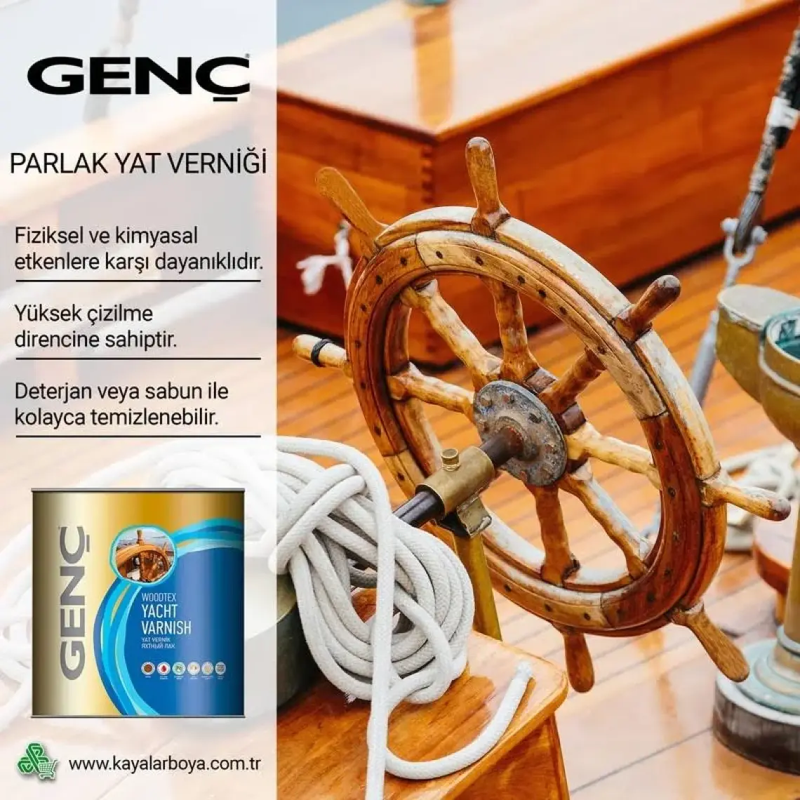 Genç Yat Verniği Parlak 2.5 l