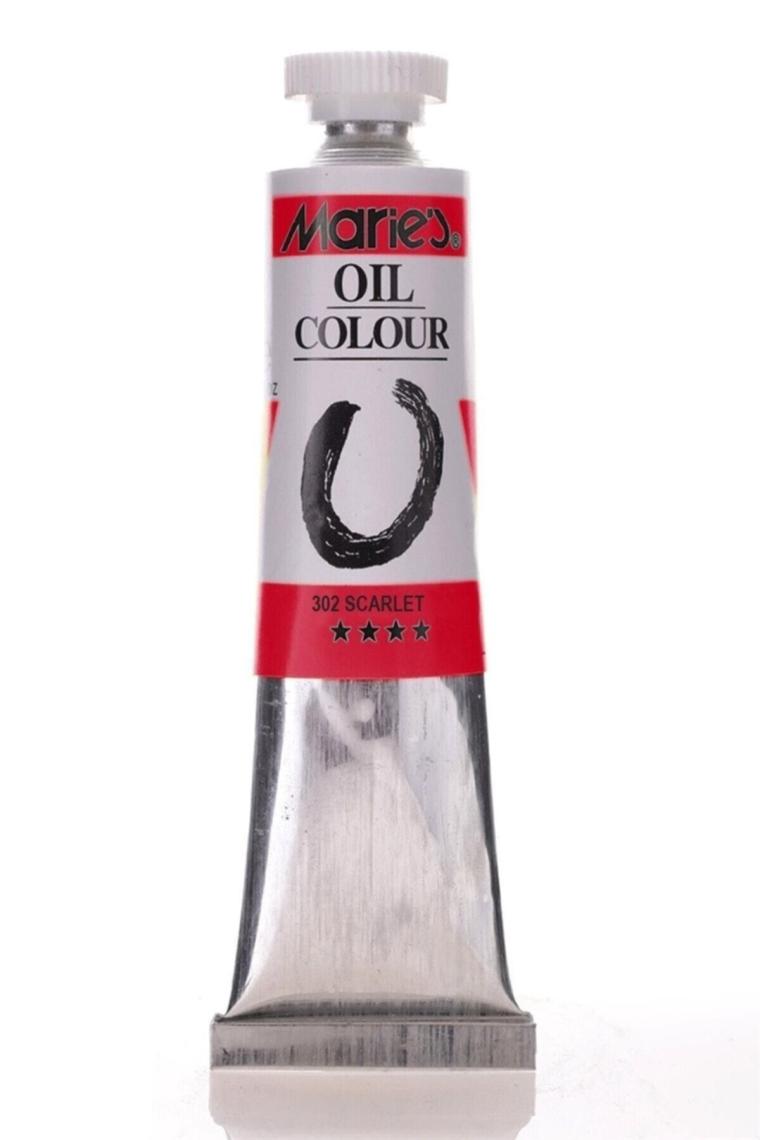 Yağlı Boya 50 ml Scarlet (kırmızı) 302- 1 Adet