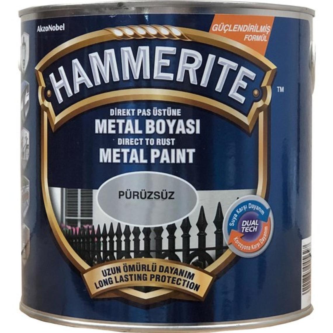 Hammerite Direkt Pas Üstü Pürüzsüz 2.5 lt Metal Boyası