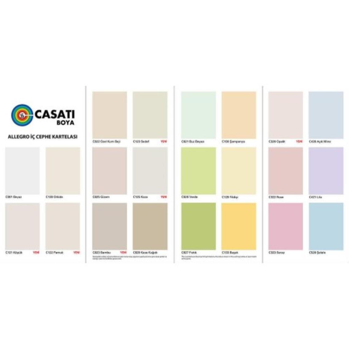 Casati Allegro Silikonlu İç Cephe Boyası 20 Kg