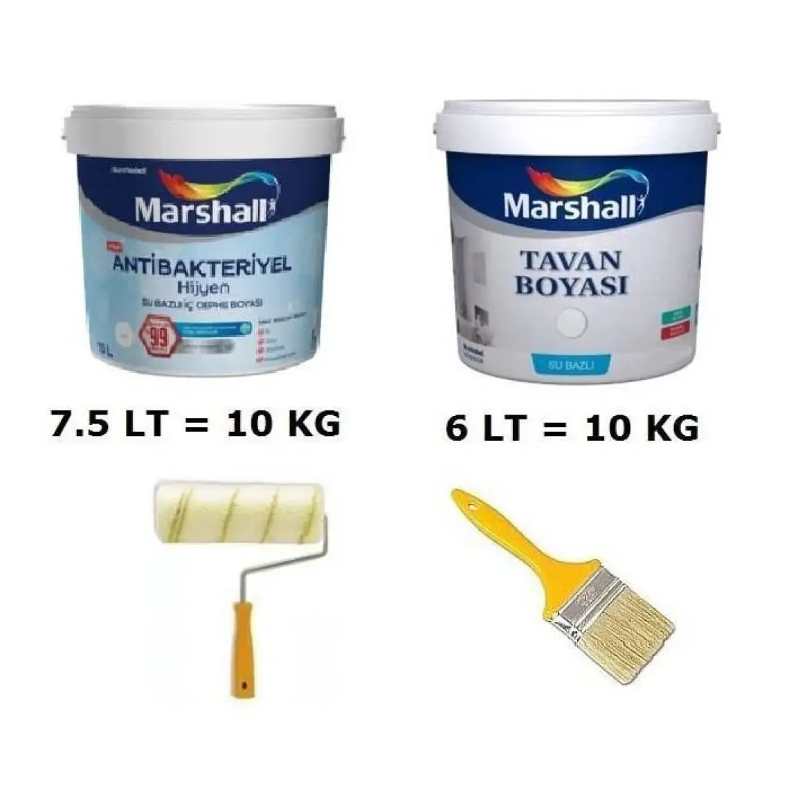 Marshall Antibakteriyel Hijyen Silinebilir İç Cephe Boyası 2.5Lt