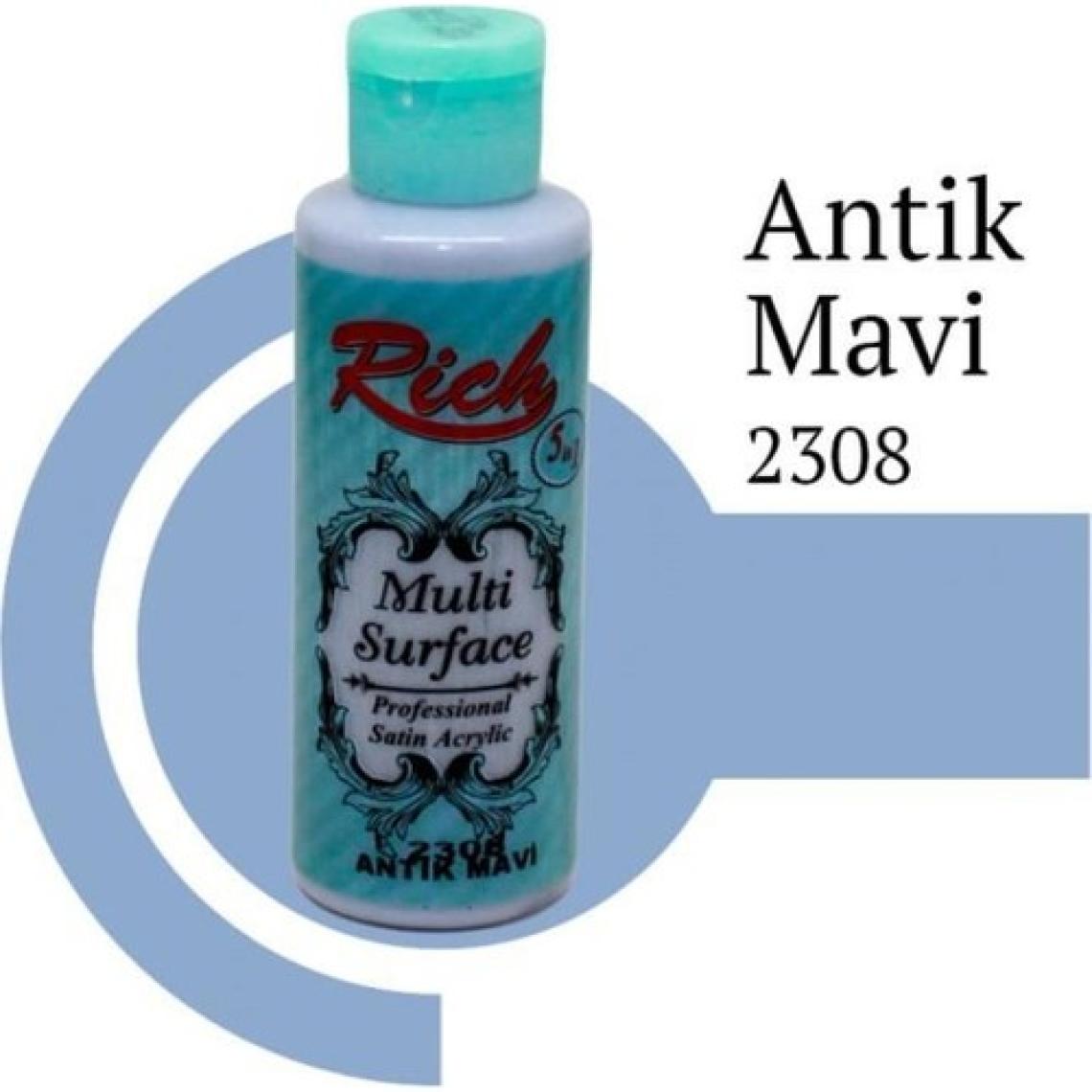 Avmdepo Rich Multi Surface 2306 Antik Mavi Akrilik Boya 120 cc