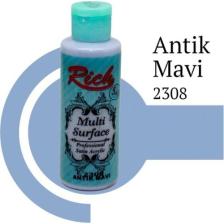 Avmdepo Rich Multi Surface 2306 Antik Mavi Akrilik Boya 120 cc