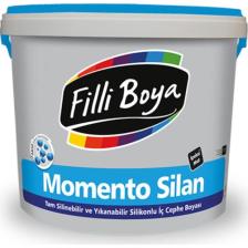 Filli Boya Momento Silan Tam Silinebilir Ve Yıkanabilir Silikonlu İpek Mat İç Cephe Boyası 15 Litre Fildişi