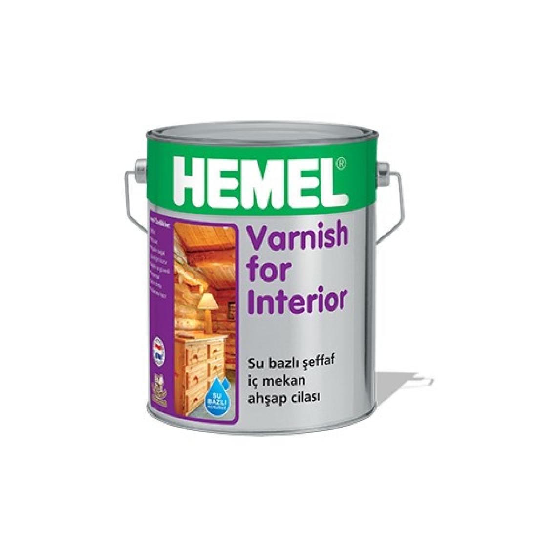 Hemel Varnish For Interior 0.75 lt Su Bazlı Vernik