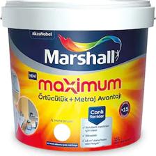 Marshall Maximum Silikonlu İpek Mat Duvar Boyası 2.5 lt 3.5 kg