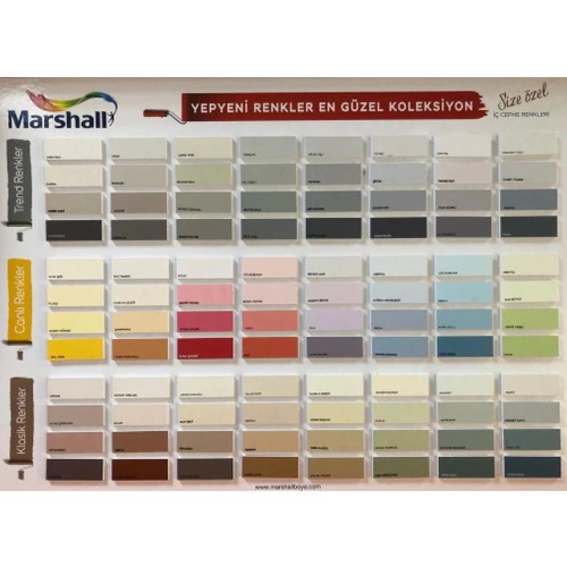 Marshall Maximum Silikonlu İpek Mat Duvar Boyası 2.5 lt 3.5 kg