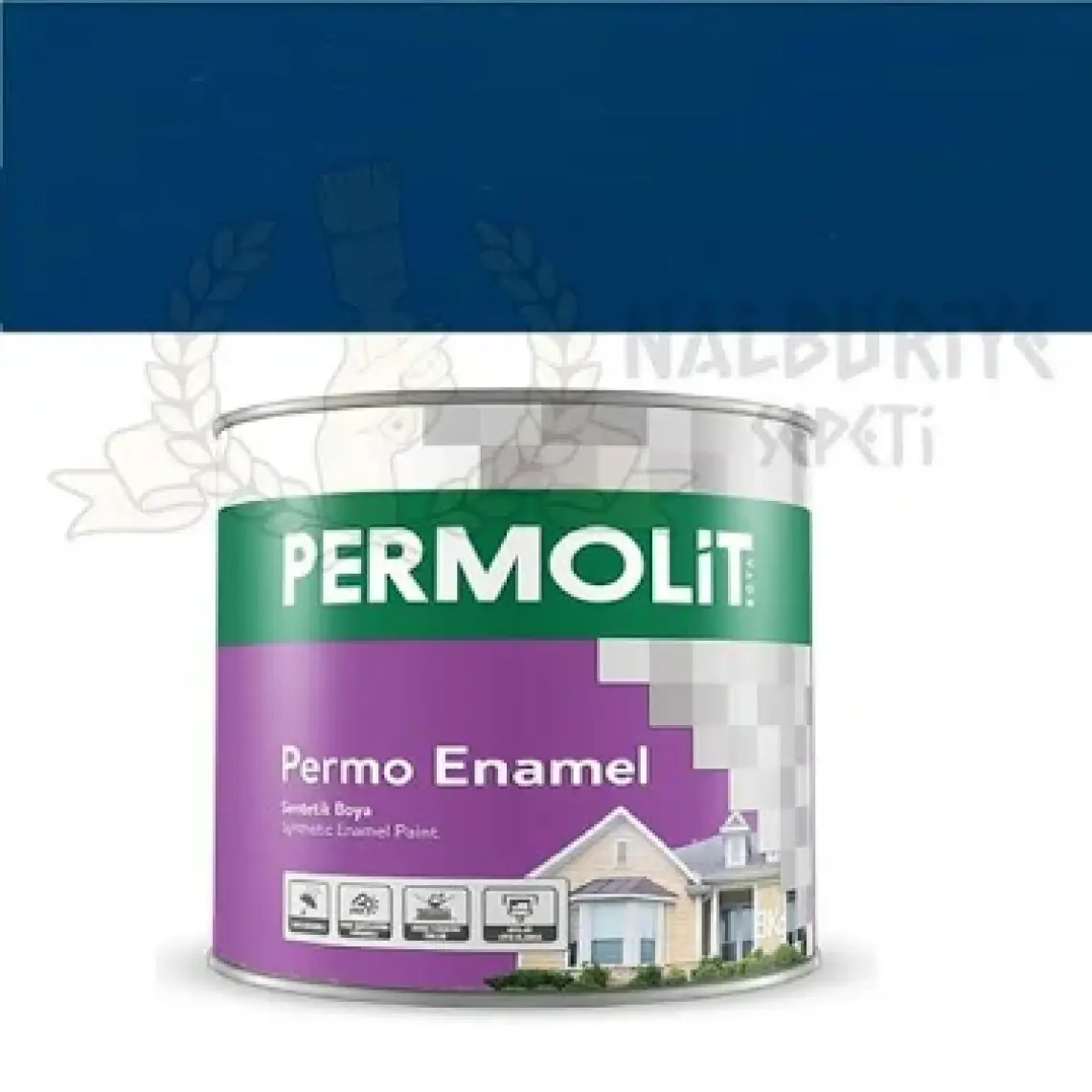 Permolit Enamel Sentetik Yağlı Boya Boncuk Mavi 2,5 lt