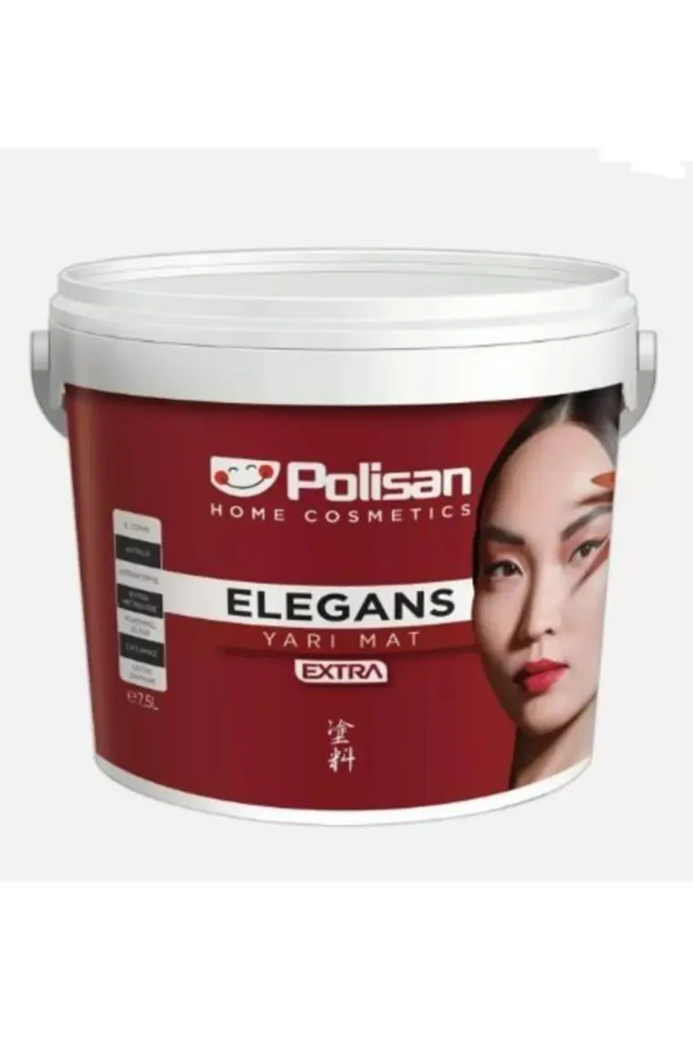 Polisan Elegans Extra Yarı Mat Silikonlu Iç Cephe Boya - 1570-YALIN Beyaz Cİ-6381 - 2,5 Lt