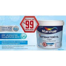 Marshall Antibakteriyel Hijyen Silinebilir İç Cephe Boyası 2.5Lt
