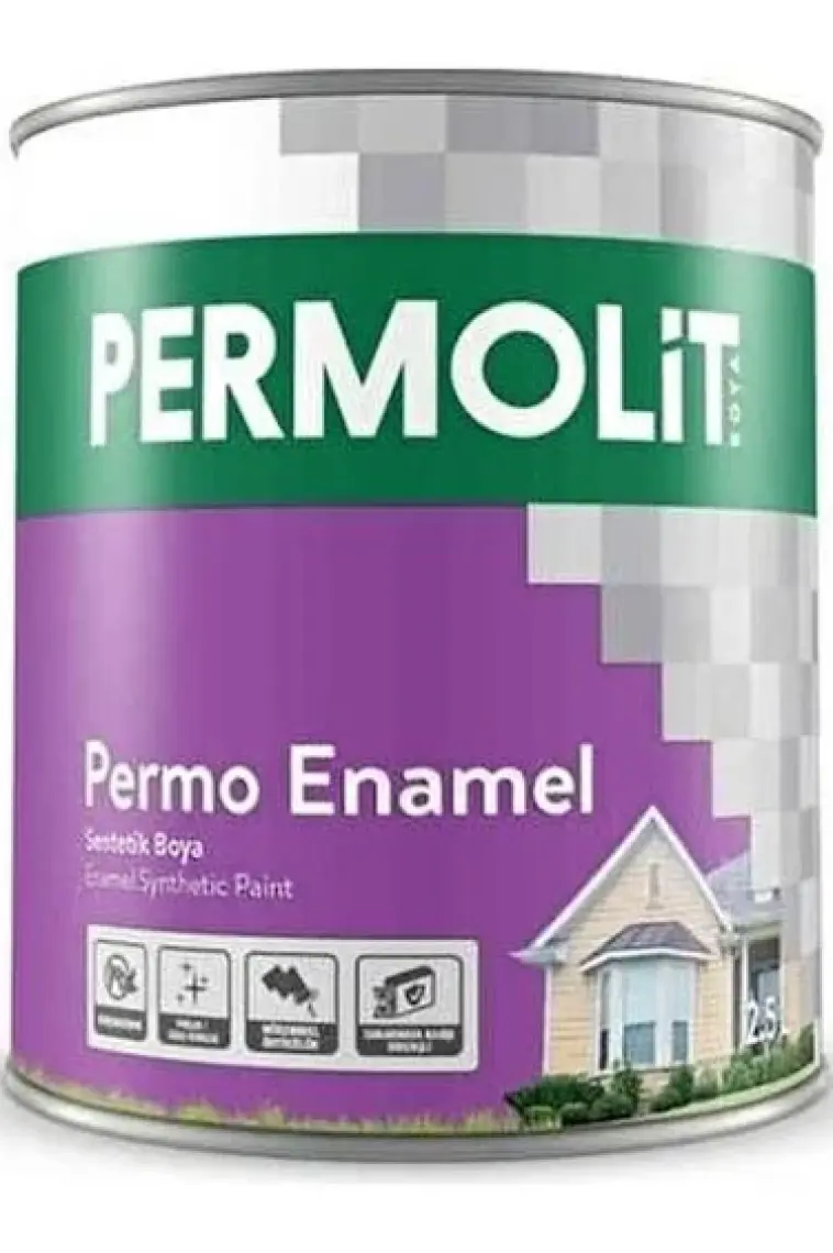 Permolit Enamel Sentetik Yağlı Boya Sütlü Kahve 2,5 lt