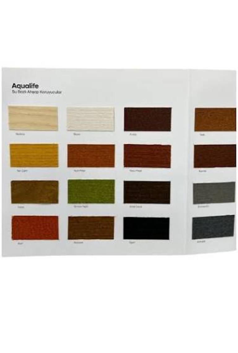 Tek Boya Aqualife Su Bazlı Ahşap Koruyucu Kokusuz 2,5 Litre Kestane..