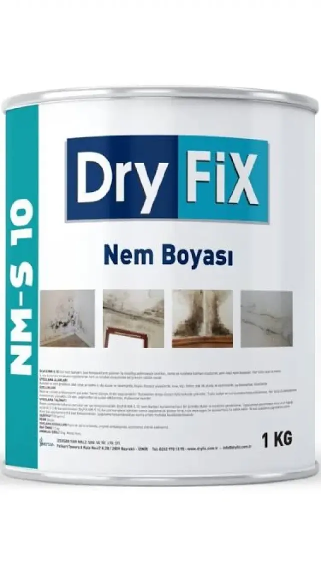 Dryfix Nm-S 10 Kokusuz Nem Boyası 1 kg Beyaz