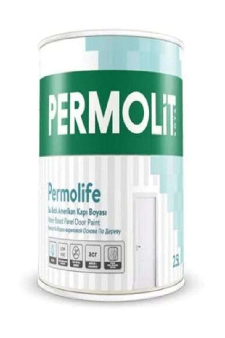 Permolit Permolife Su Bazlı Amerikan Kapı Boyası Beyaz 2.5 lt