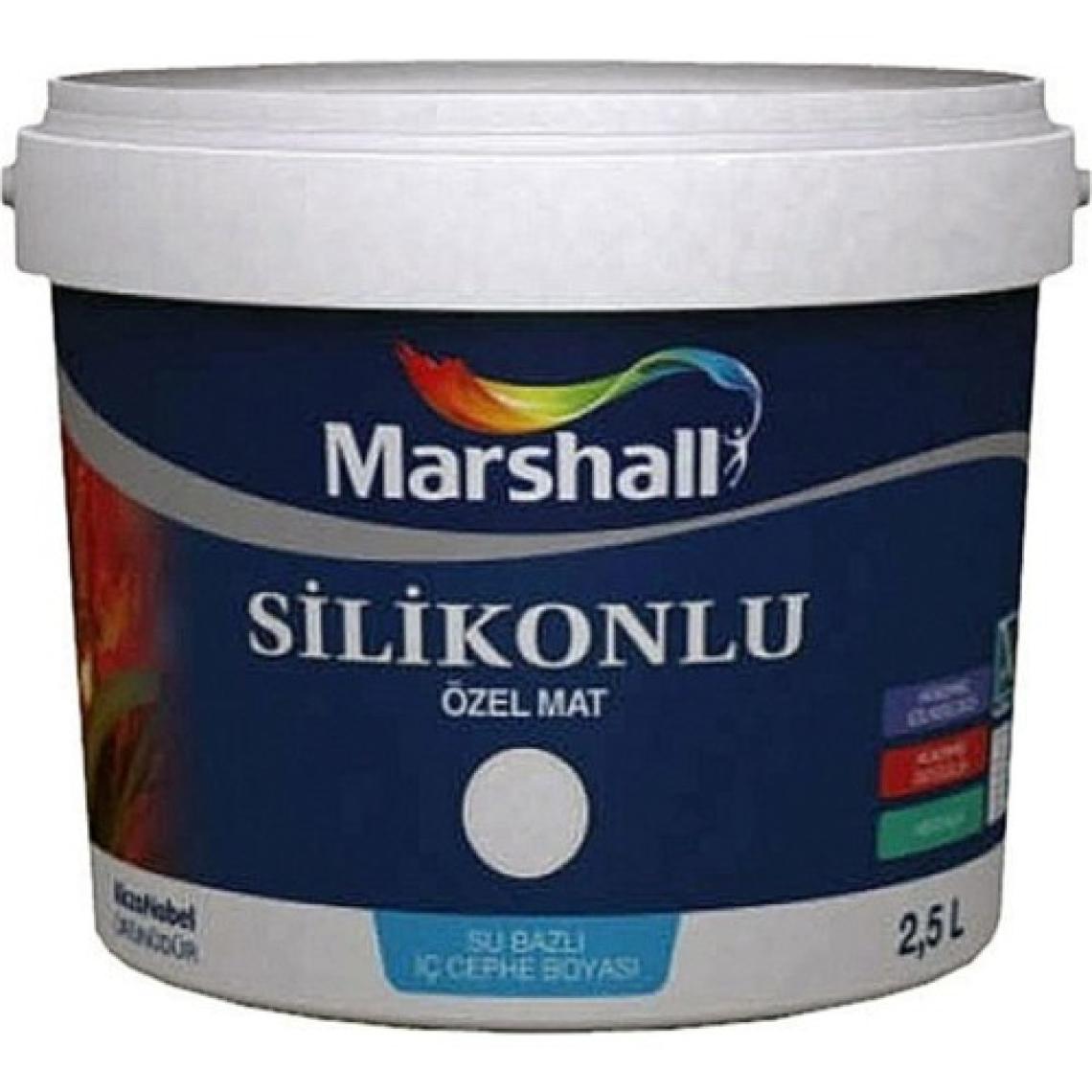 Marshall Özel Mat 2,5 lt Silinebilir Silikonlu Duvar Boyası 3 kg
