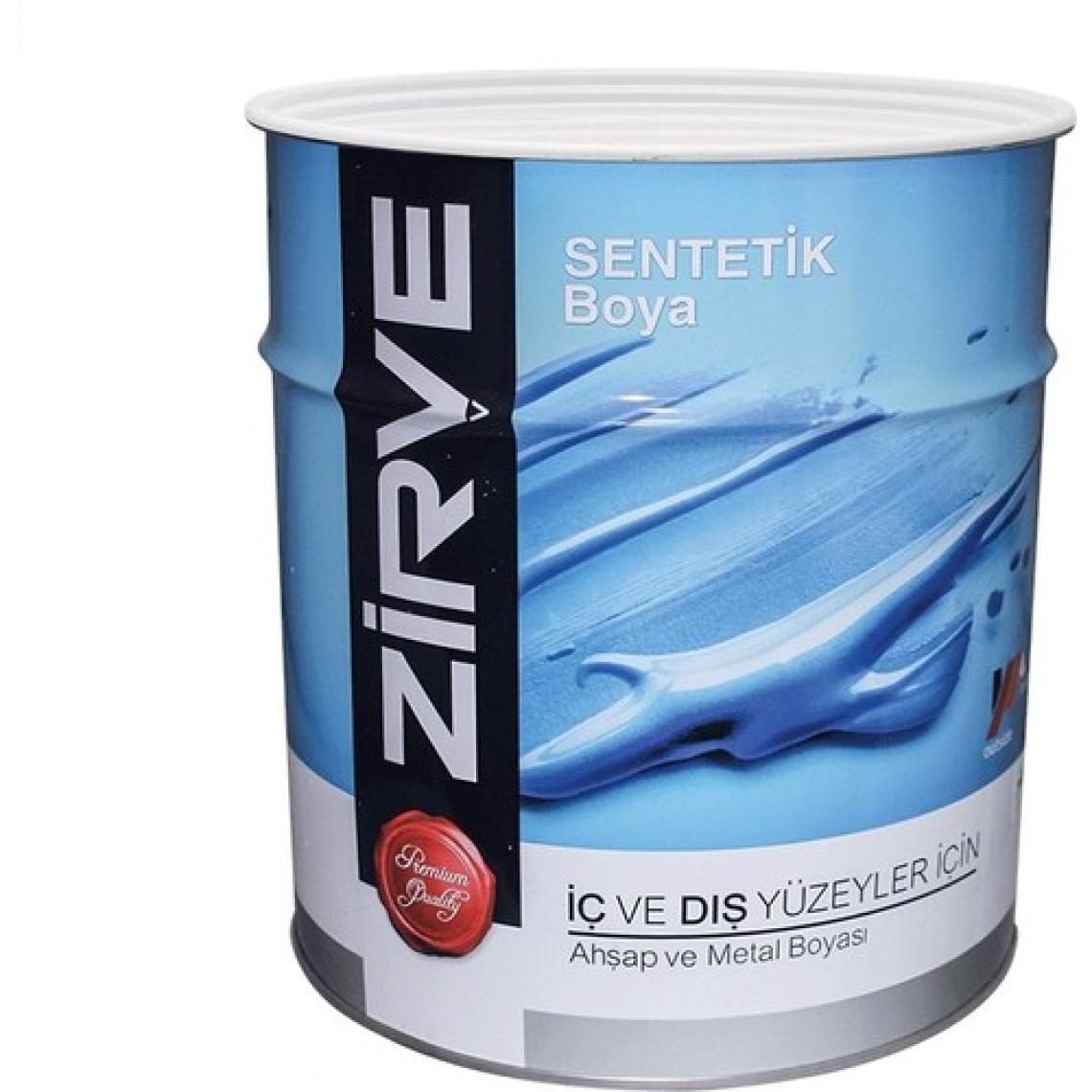 Zirve Sentetik Yağlı Boya Metal Ahşap Boyası 2 Lt Renk: Açık Gri