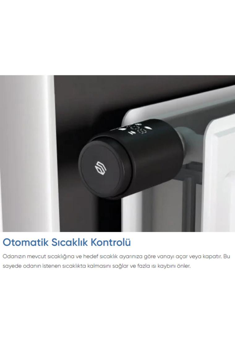Akıllı Termostatik Radyatör Vanası Bluetooth Bağlantılı ve Isı Kontrolü