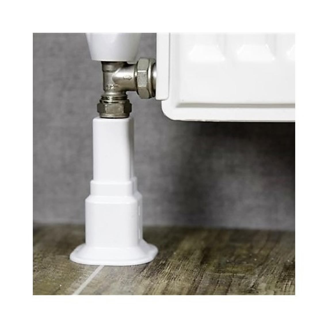 PartiAsya 10 Adet  Beyaz Petek Radyatör Ayarlı Boru Gizleme Ayağı 14 cm 20 cm 6 cm Ayar