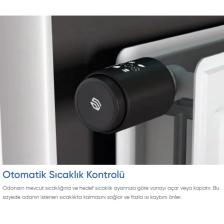 Akıllı Termostatik Radyatör Vanası Bluetooth Bağlantılı ve Isı Kontrolü