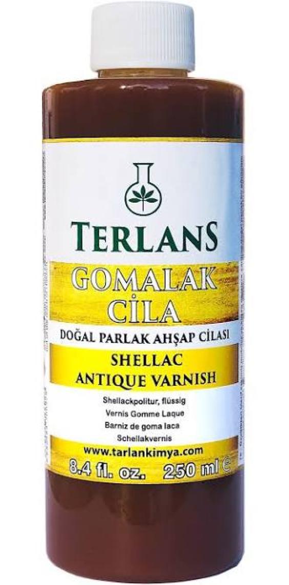 Terlans Doğal Ahşap Cilası Gomalak 250 ml Antik Vernik