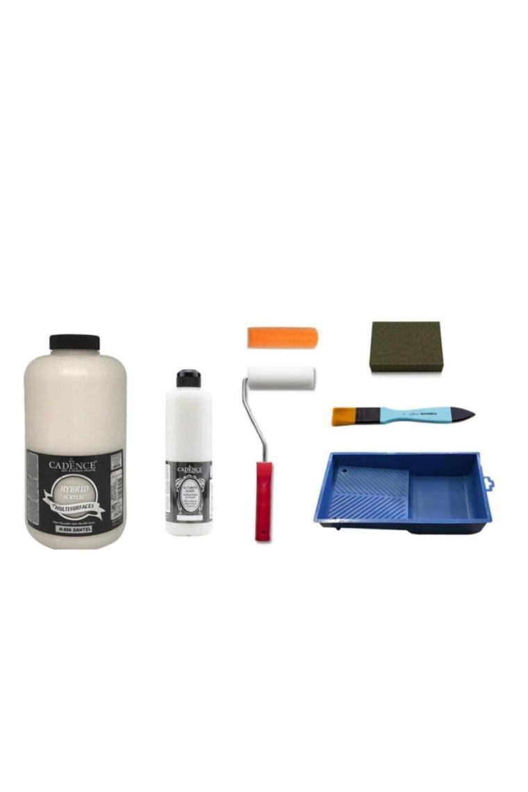 Cadence 2 Litre Dantel Boya 500ml Ultimate Glaze Vernik Set Set-49