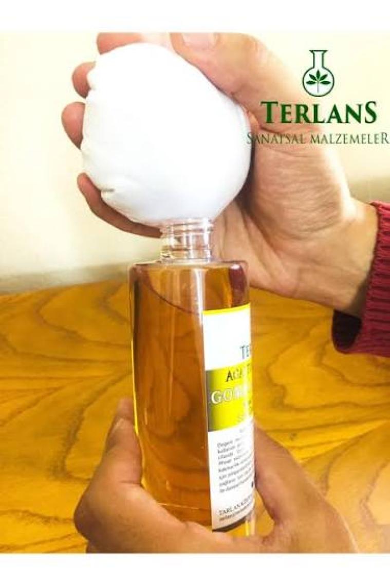 Terlans Doğal Ahşap Cila Seti Ağartılmış ŞEFFAF GOMALAK & KETEN YAĞI 250 ml