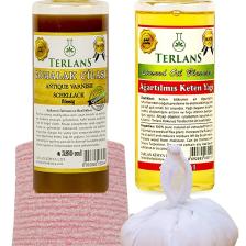 Doğal Ahşap Cila Seti Gomalak 250 ml Shellac ve Keten Yağı 250 ml