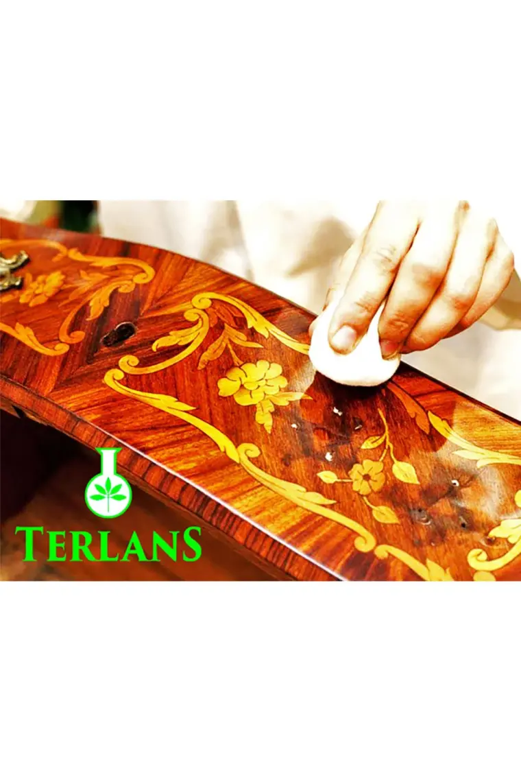 Terlans Doğal Ahşap Cilası Gomalak 1000 ml Shellac + Sürme Topu