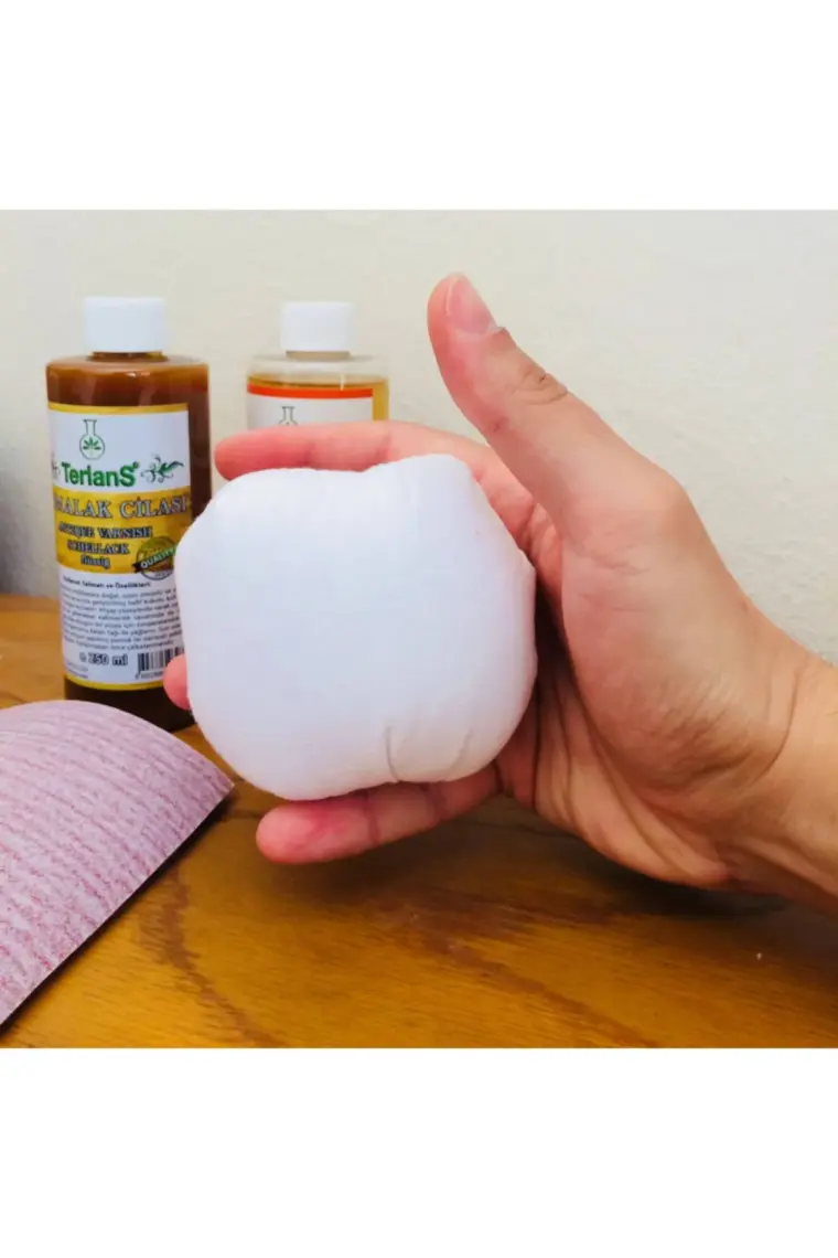Terlans Doğal Ahşap Cilası Gomalak 500Ml + Sürme Topu