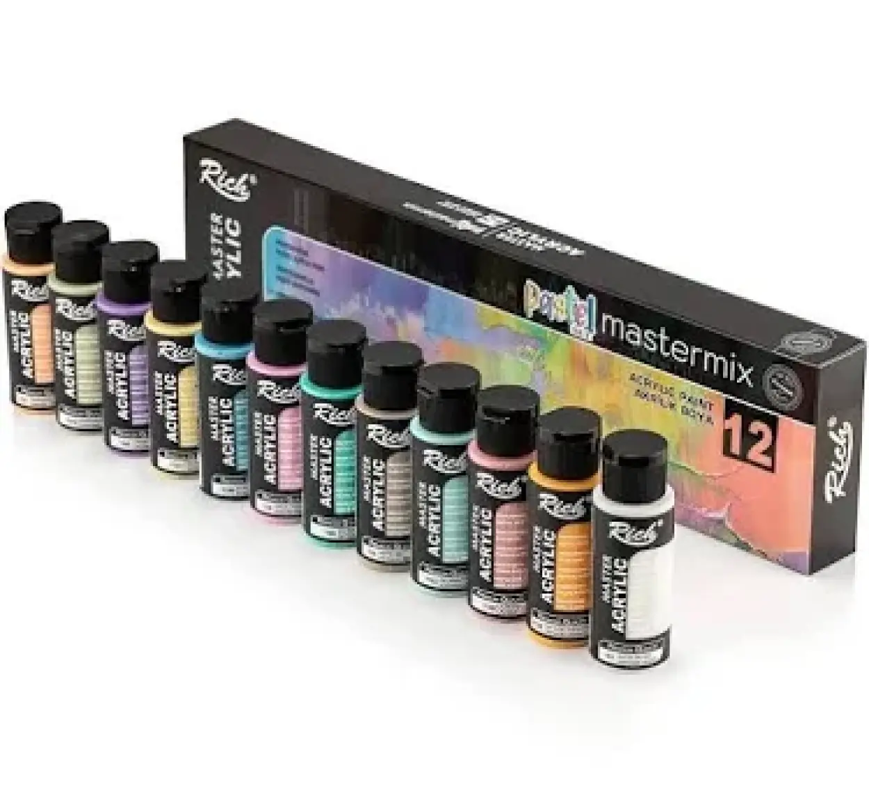 Mastermix Akrilik Boya Pastel Renkler 12x60cc