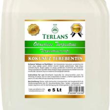 Terlans Kokusuz Terebentin 5 Litre Tamamen Kokusuz