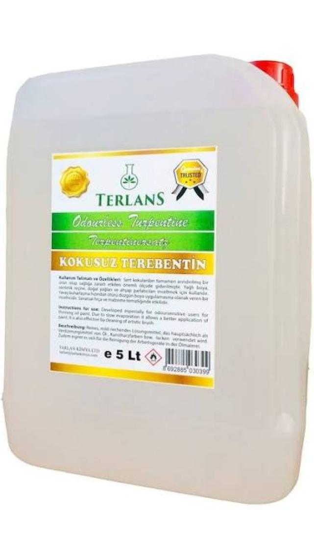 Terlans Kokusuz Terebentin 5 Litre Tamamen Kokusuz