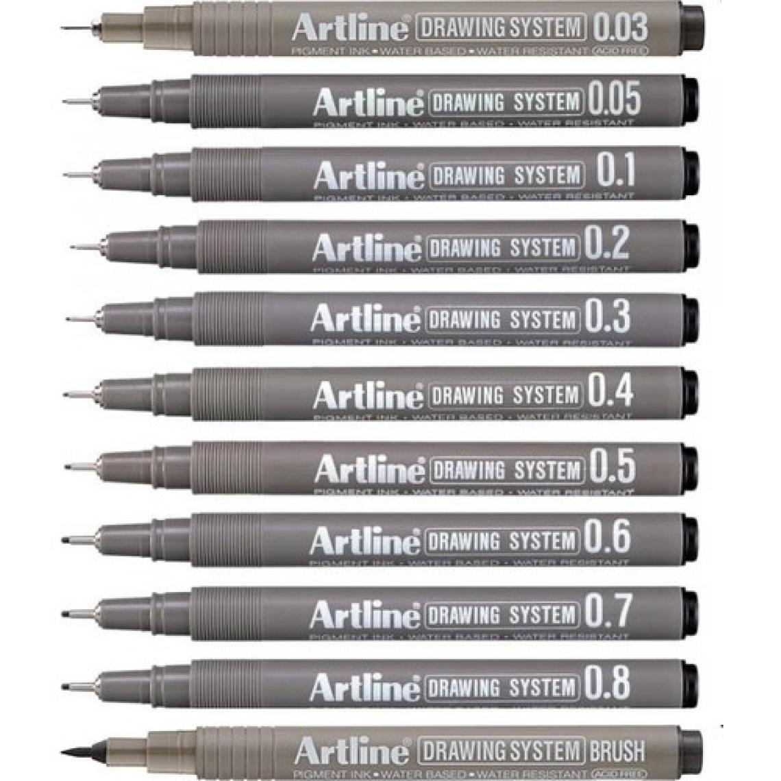 Artline Drawing System Teknik Çizim Kalemi 11'li Tam Set