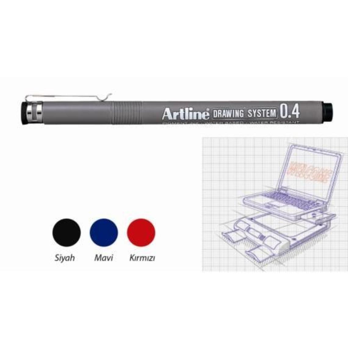 Artline 234 0.4 mm Siyah Teknik Çizim Kalemi