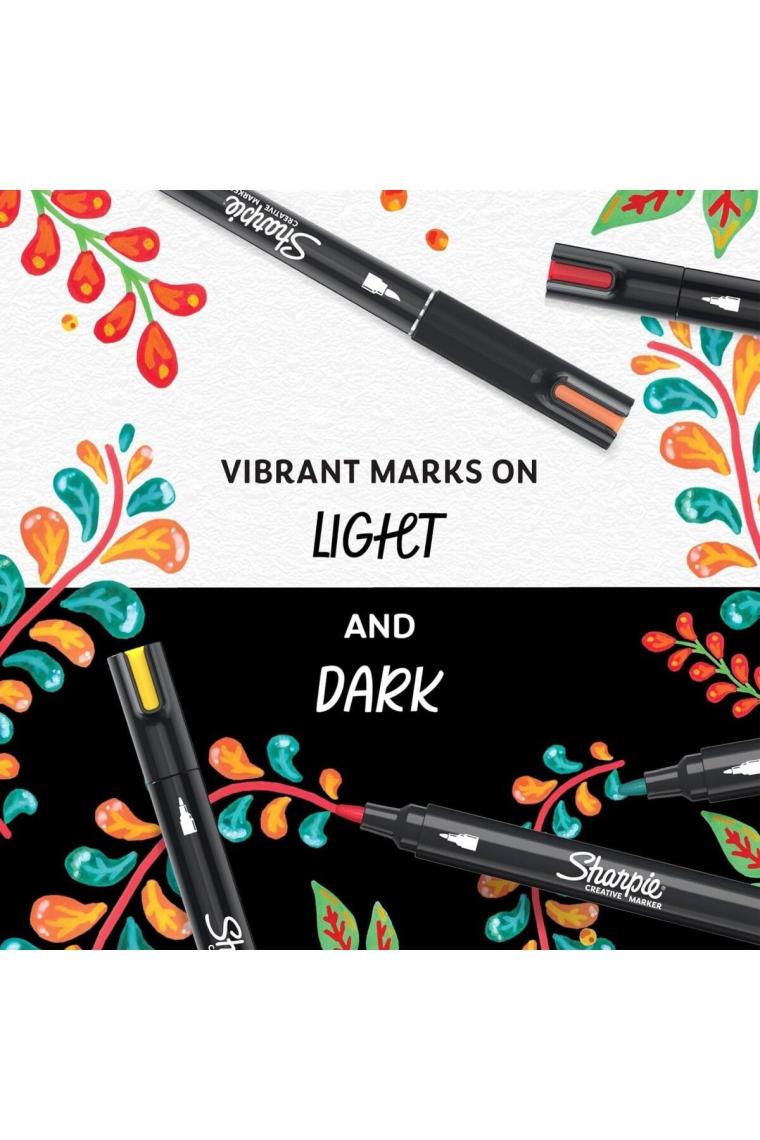 Sharpie Kreatif Marker Fırça Uçlu 5'li Akrilik Kalem Seti 2201182