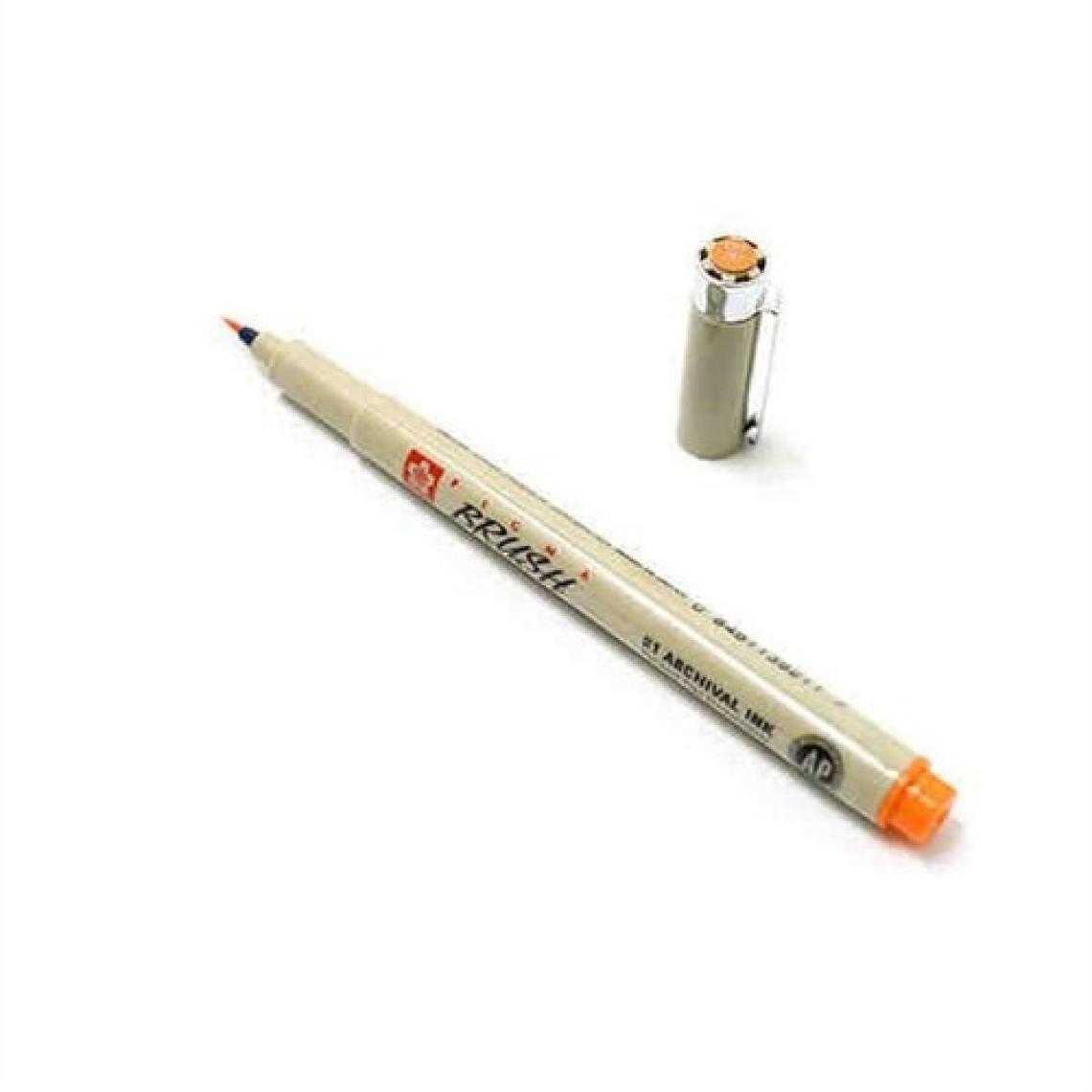 Sakura Pigma Brush Pen Çizim Kalemi Fırça Uçlu Orange Turuncu