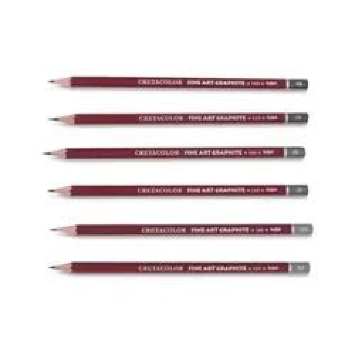 Cretacolor Fine Art Graphite Dereceli Karakalem Eskiz Çizim Seti Metal Kutu 6'lı
