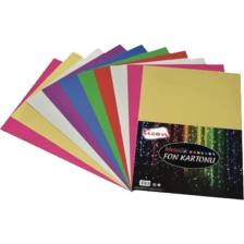Tıcon 25x35 10 Lu Karışık Fon Kartonu Metalik