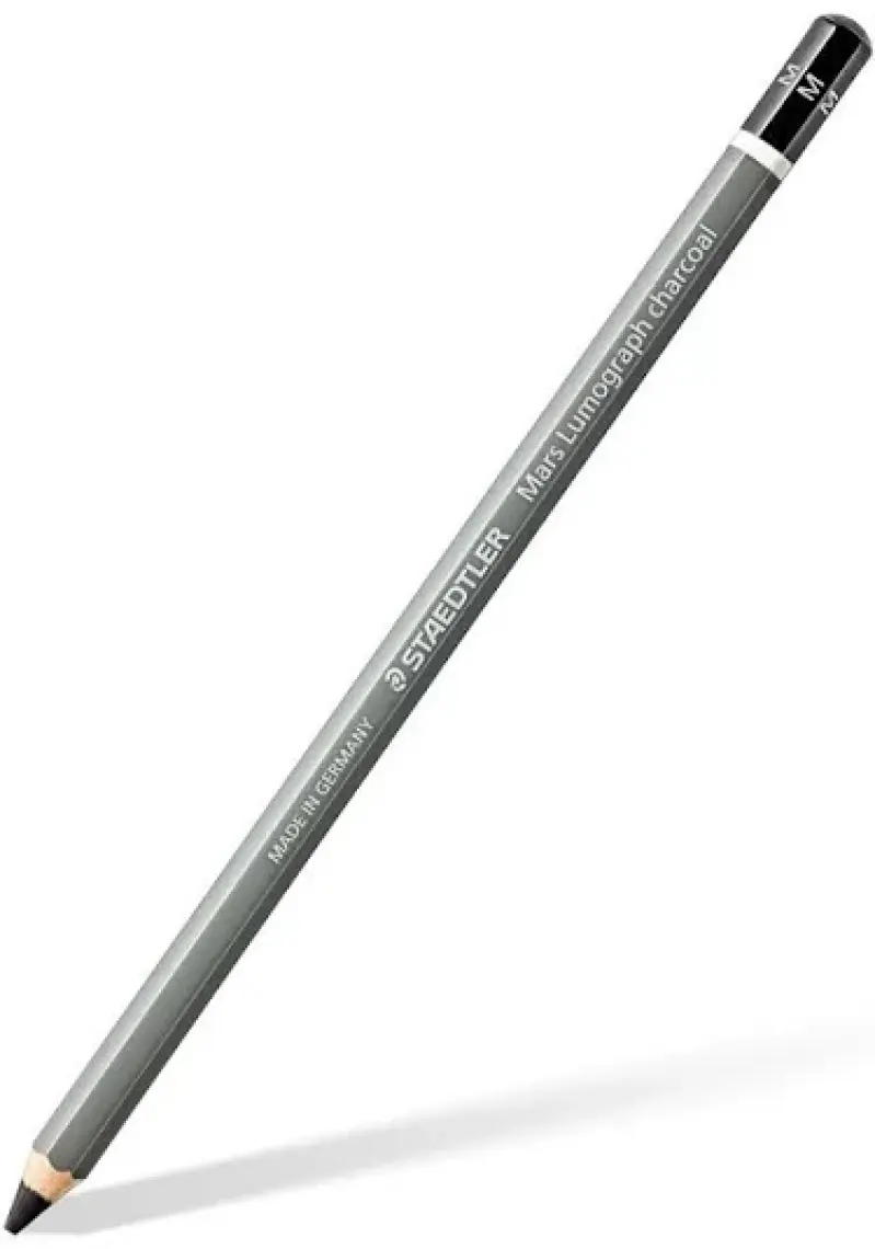Tahtakalehobi Staedtler Mars Lumograph Charcoal Kömür Füzen Kalem S-M-H + Paper Stump
