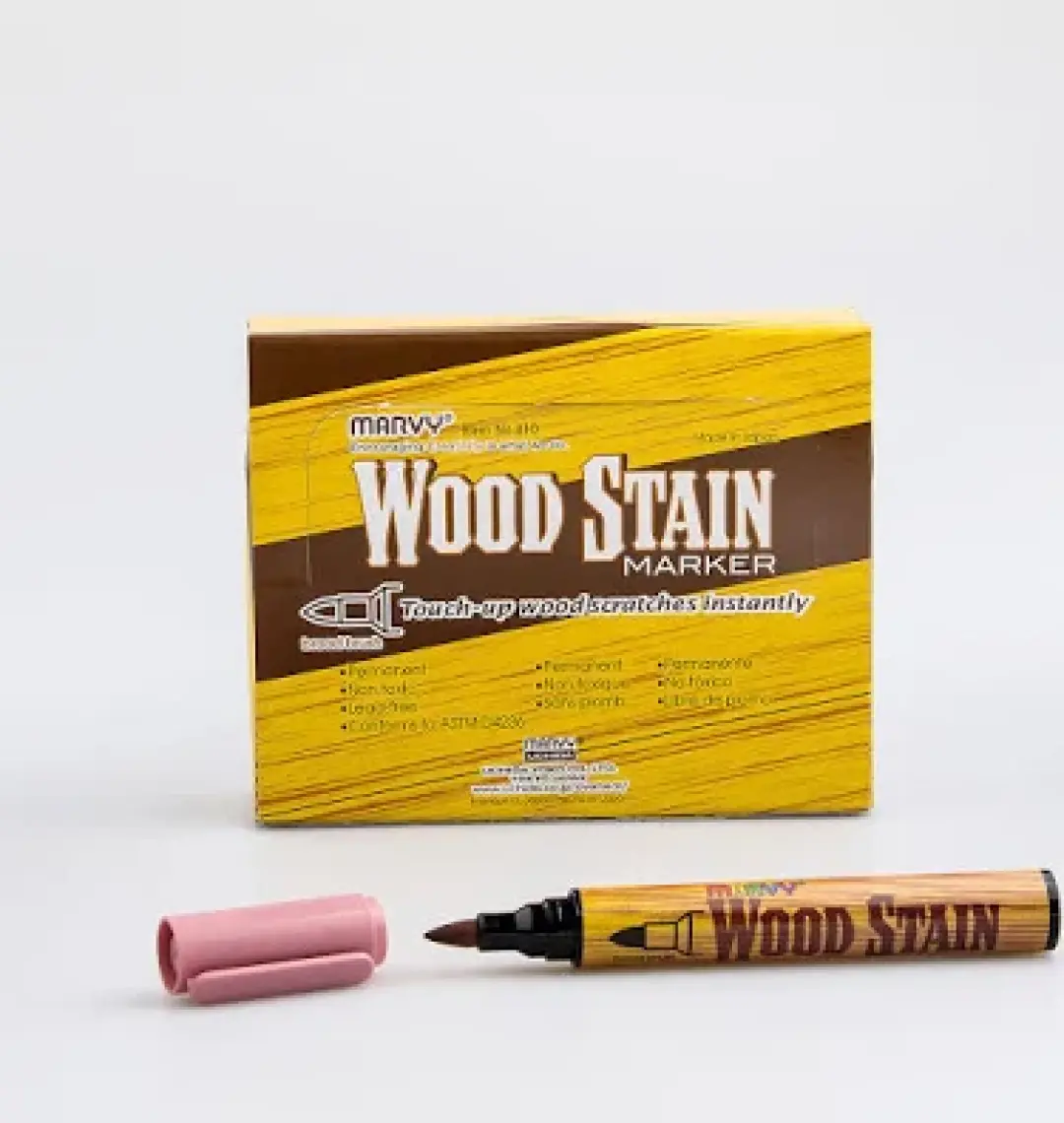 Marvy Wood Stain Marker Ahşap Rötuş Kalemi Cherry Wood