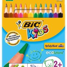 Unisex Çocuk Kids Evolution Üçgen Jumbo Kuru Boya Kalemi 12'li Kutu