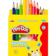 Play-doh 12 Renk Yarım Boy Kuruboya Ku002