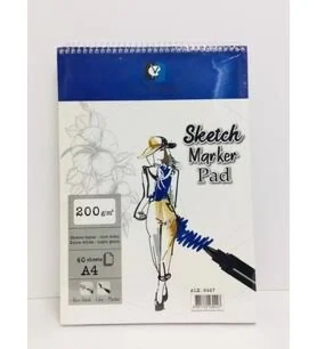 Sketch Marker Pad 200gr A4 40yp Spiralli Çizim Defteri