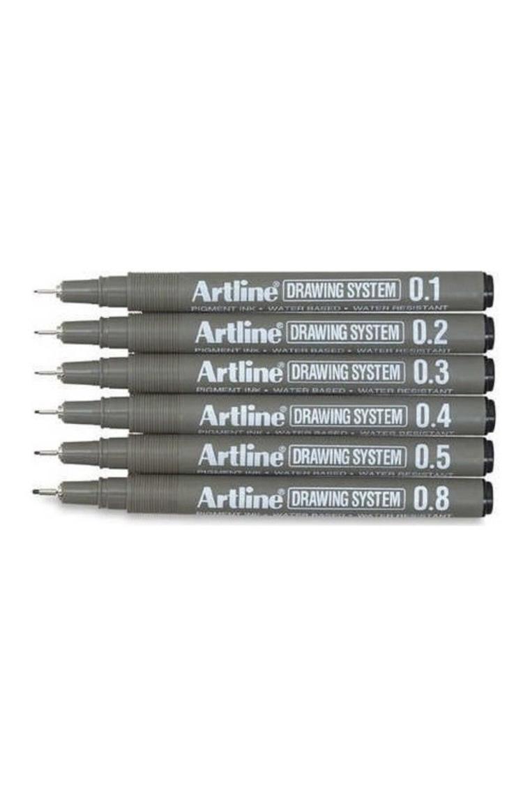 Drawing System Teknik Çizim Kalemi 6'lı Set