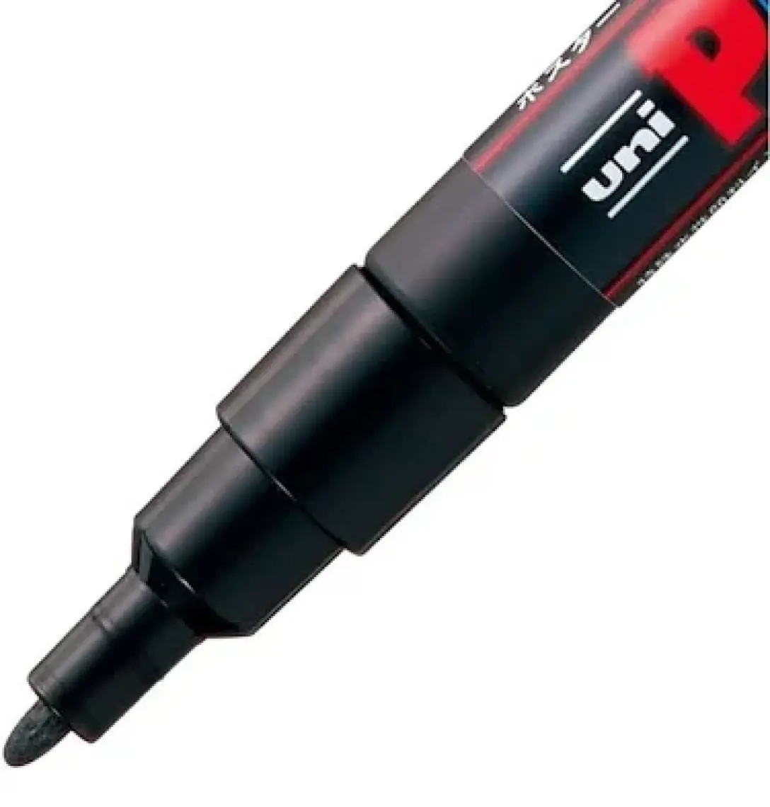 Uni Posca Pc-3m 0.9-1.3 Su Bazlı Boyama Markörü Seti Ana Renkler 8 Renk