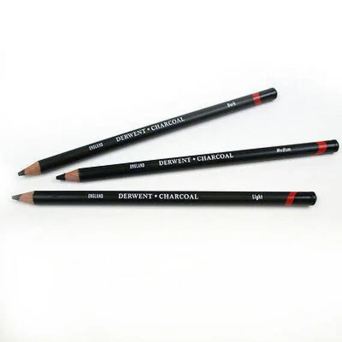Derwent Charcoal Pencils Karakalem Eskiz Kömür Füzen Kalem Seti 4'lü Blister