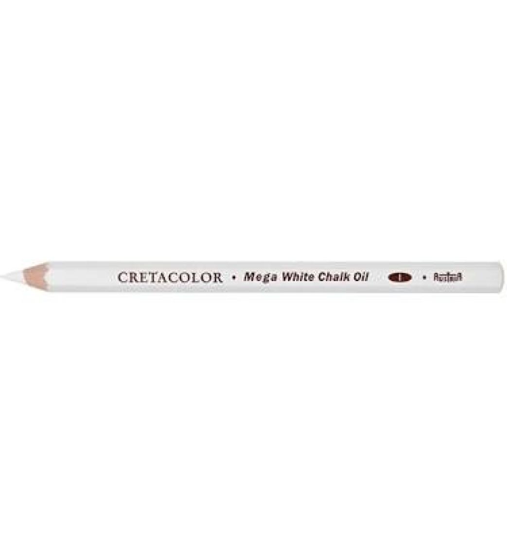 Cretacolor Mega White Pastel Oil Pencil Soft Beyaz Yağlı Tebeşir Kalem 461 68