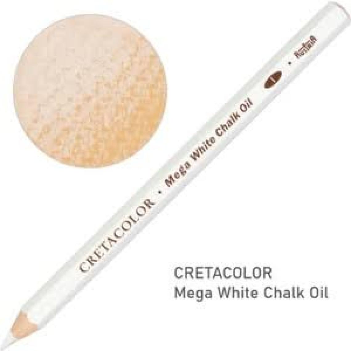Cretacolor Mega White Pastel Oil Pencil Soft Beyaz Yağlı Tebeşir Kalem 461 68