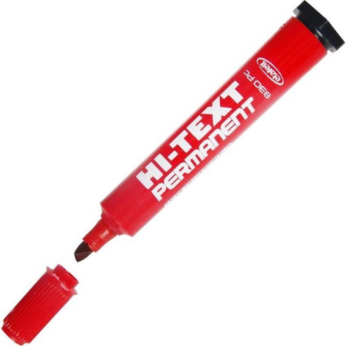 Hi-Text 830PC Kırtasiye Kalem Marker 3,5 x 4,5 mm Kırmızı