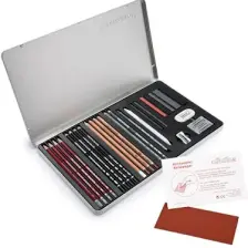 Cretacolor Teacher's Choice Drawing Set Metal Kutu 27 Profesyonel Grafit ve Çizim Seti